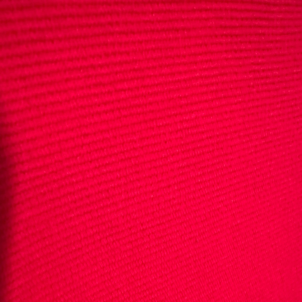 Talbots Vibrant Red Women's Ribbed Top - Picture 3 of 5